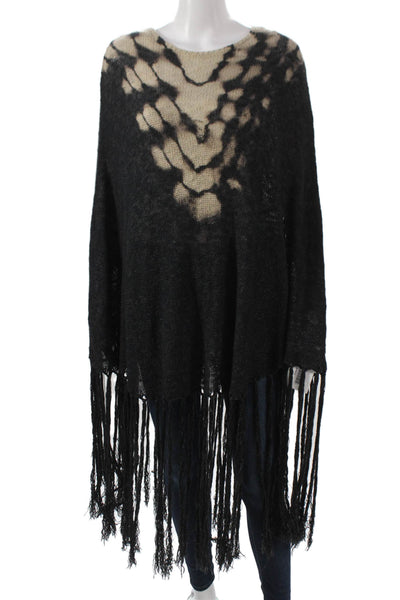 Young Fabulous & Broke Unisex Bohemian Black Crew Neck Sweater Size S