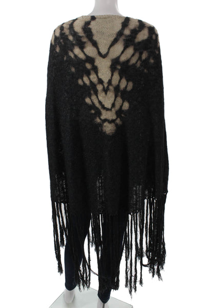 Young Fabulous & Broke Unisex Bohemian Black Crew Neck Sweater Size S