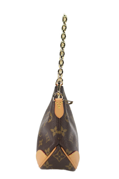 Louis Vuitton Womens Monogram Coated Canvas Nano Boulogne Handbag Brown