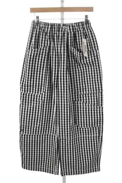 BDG Unisex Cargo Carpenter Black Check Cotton Drawstring Pants Size S