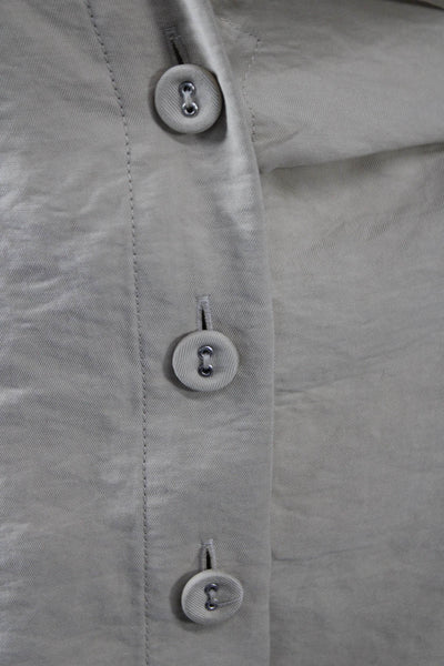 & Other Stories Women Shirt Dress Collared Button Beige Long Sleeve Size 6