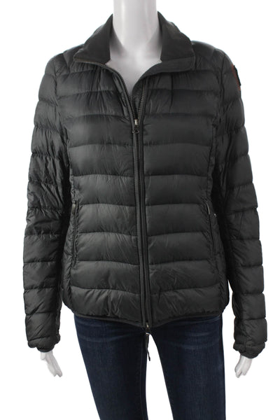 Parajumpers Womens Puffer Jacket Black Zip Long Sleeve Polyamide Size S