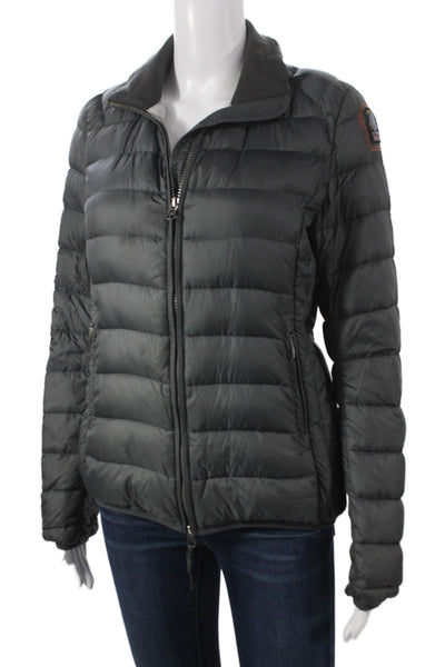 Parajumpers Womens Puffer Jacket Black Zip Long Sleeve Polyamide Size S
