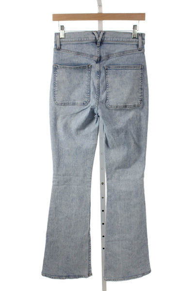 Veronica Beard Womens Flared Jeans Light Blue High Rise Size 28