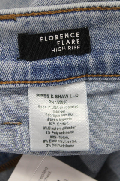 Veronica Beard Womens Flared Jeans Light Blue High Rise Size 28