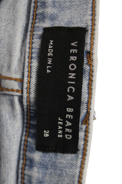 Veronica Beard Womens Flared Jeans Light Blue High Rise Size 28