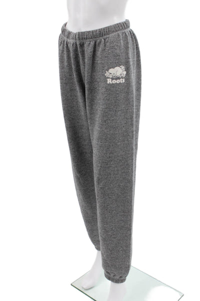 Roots Unisex Sweatpants Gray 55% Cotton 45% Polyester Size S