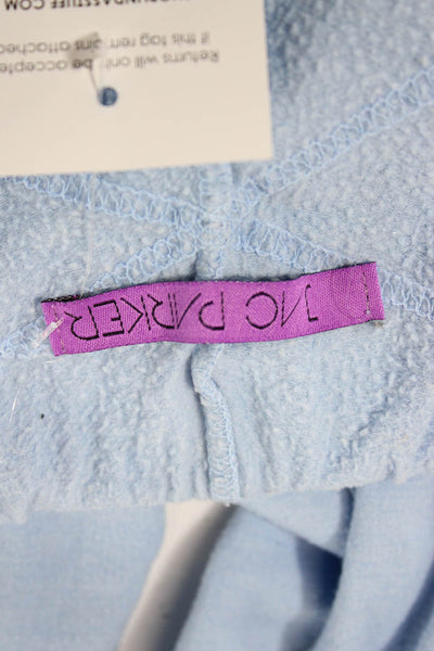 Jac Parker Unisex Joggers Light Blue Solid 90s Size S