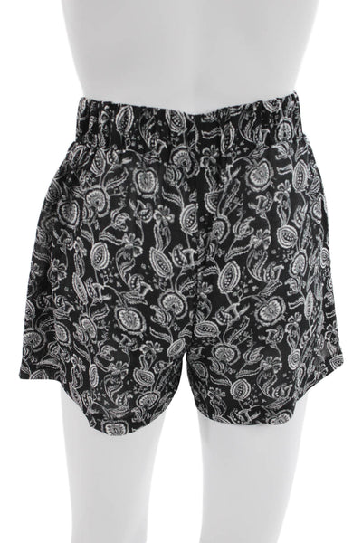 Muze Unisex Bohemian Paisley Black Shorts Size M