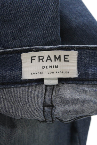 Frame Denim Womens Skinny Dark Blue Low Rise Jeans Size 26