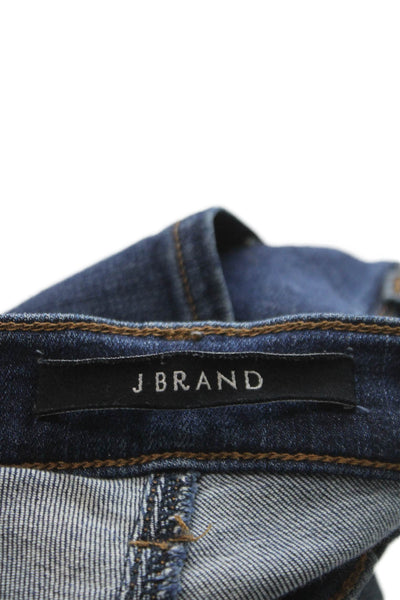 J Brand Womens Skinny Ankle Jeans Dark Blue Low Rise Size 26