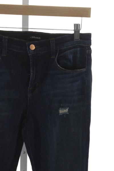 J Brand Womens Skinny Ankle High Rise Dark Blue Jeans Size 26