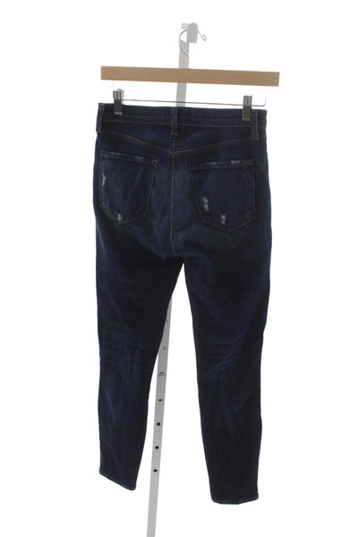 J Brand Womens Skinny Ankle High Rise Dark Blue Jeans Size 26