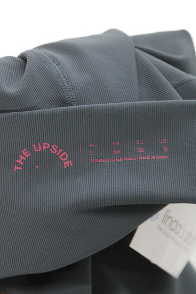 The Upside Womens Ankle Leggings Dark Gray Size 6
