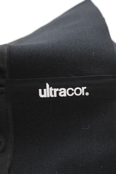Ultracor Women Black Ankle Leggings Geometric Designer Size S