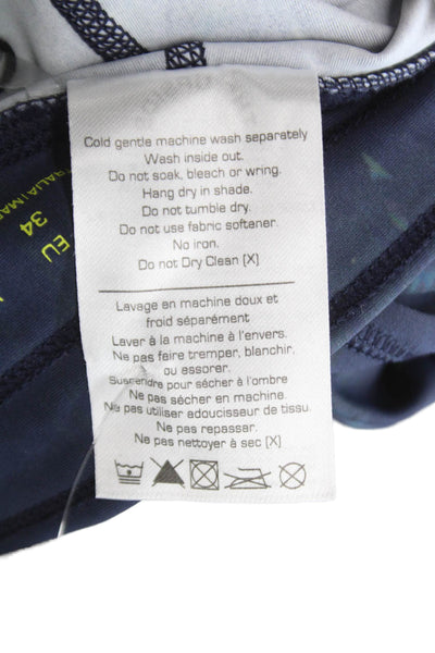 The Upside Women Ankle Leggings Dark Blue Size 4