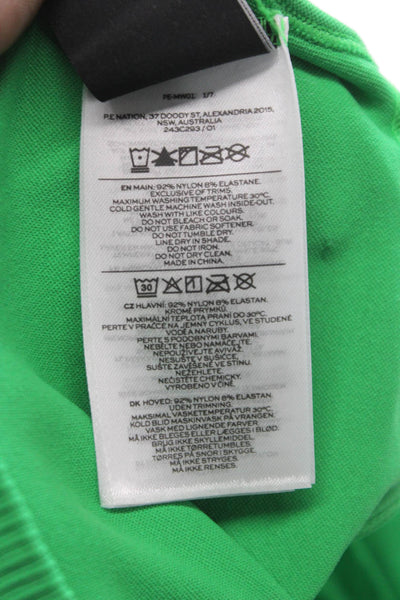 PE Nation Womens Restore Seamless Sports Bra Kelly Green Size Medium