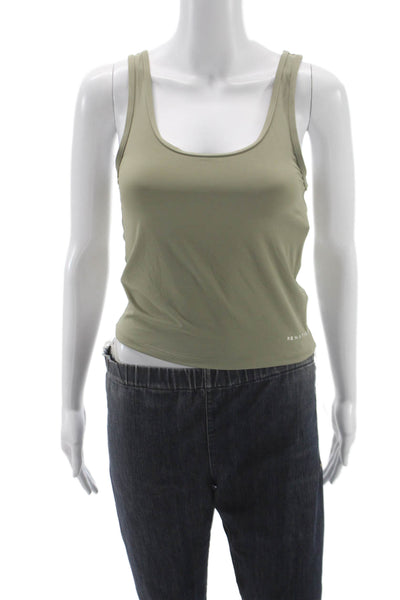 PE Nation Womens Cropped Tank Army Green Size S