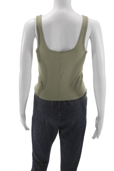 PE Nation Womens Cropped Tank Army Green Size S
