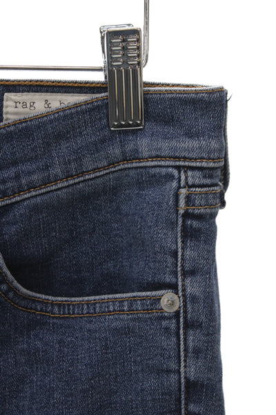 Rag & Bone Jean Womens Ankle Skinny High Rise Jeans Dark Blue Size 29
