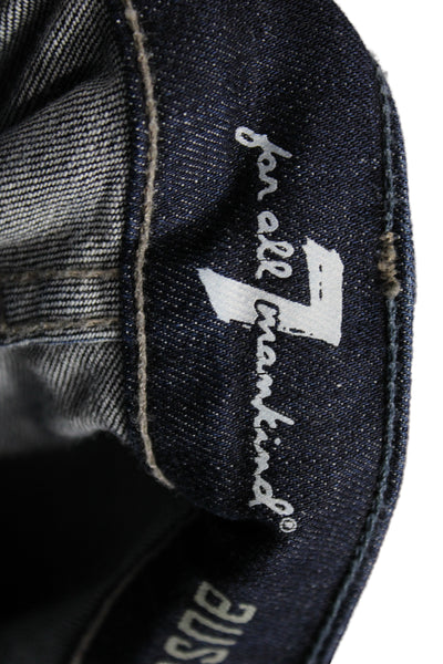 7 For All Mankind Mens Dark Blue Straight Jeans Size 34