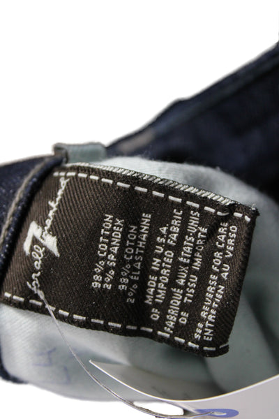 7 For All Mankind Mens Dark Blue Straight Jeans Size 34