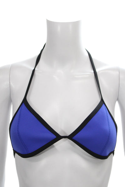 Triangl Women Bikini Set Blue Neoprene Beach Size S