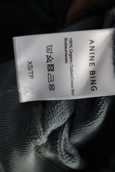 Anine Bing Womens Pullover Sweatshirts Dark Gray Size XS