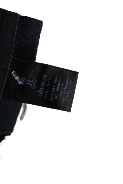 Ultracor Womens Ankle Leggings Black 84% Nylon 16% Spandex Size M
