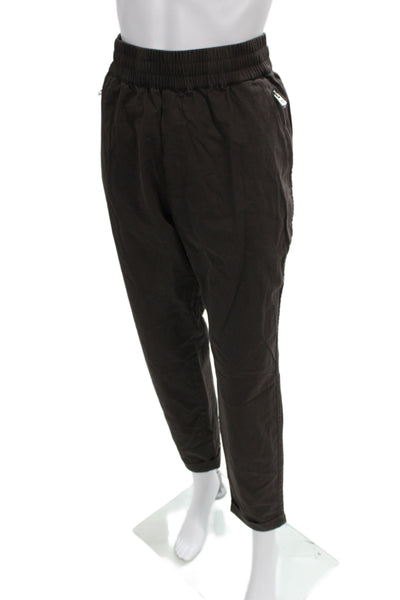 Varley Unisex Dark Gray Cotton Jogger Pants Zip Closure Size L