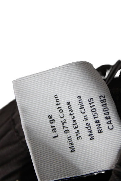 Varley Unisex Dark Gray Cotton Jogger Pants Zip Closure Size L