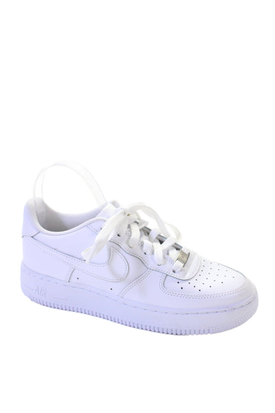 Nike Boys Air Force 1 Low Top Sneakers Shoes White Size 6Y