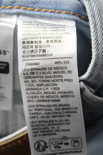 Levi's Mens Wide Leg Jeans Light Blue Size 25
