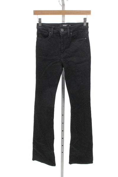 Hudson Womens High Rise Bootcut Jeans Black Size 25