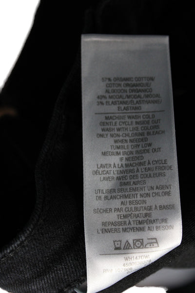 Hudson Womens High Rise Bootcut Jeans Black Size 25