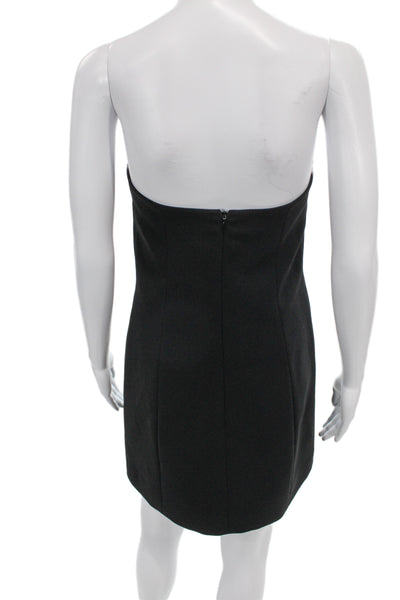 Barbara Bui Womens Mini Sheath Dress Black Sleeveless Button Polyester Size 38