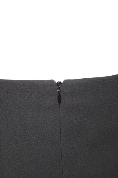 Barbara Bui Womens Mini Sheath Dress Black Sleeveless Button Polyester Size 38