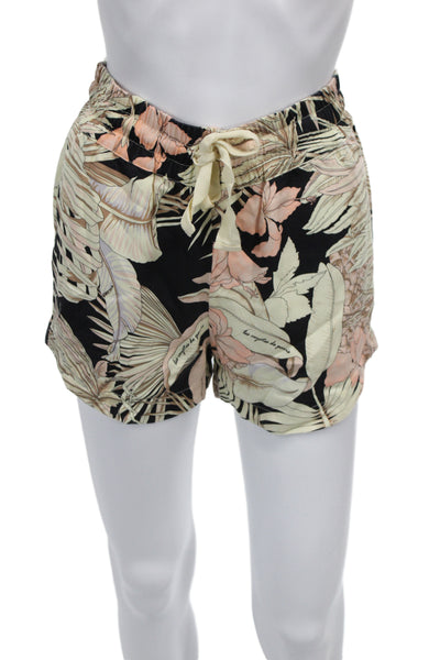 Les Coyotes De Paris Girls Button Up Floral Logo Shirt Shorts Set White Pink 16