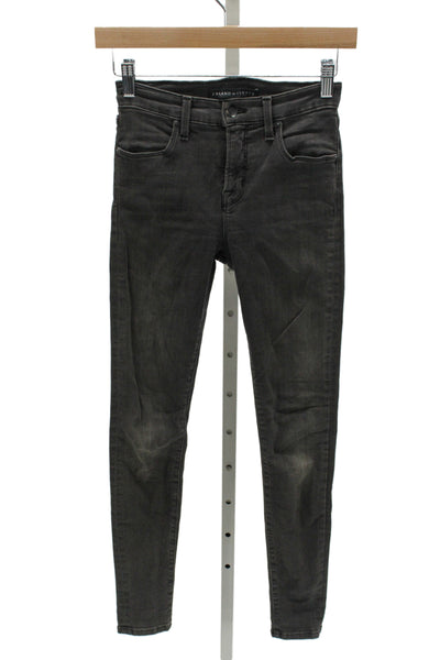 J Brand for Theory Women Skinny Ankle Jeans Dark Gray Cotton Size 25