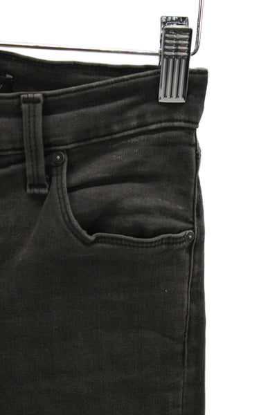 J Brand for Theory Women Skinny Ankle Jeans Dark Gray Cotton Size 25