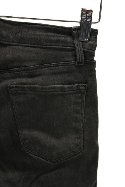 J Brand for Theory Women Skinny Ankle Jeans Dark Gray Cotton Size 25