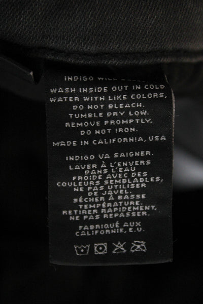 J Brand for Theory Women Skinny Ankle Jeans Dark Gray Cotton Size 25