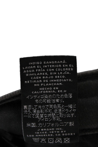 J Brand for Theory Women Skinny Ankle Jeans Dark Gray Cotton Size 25