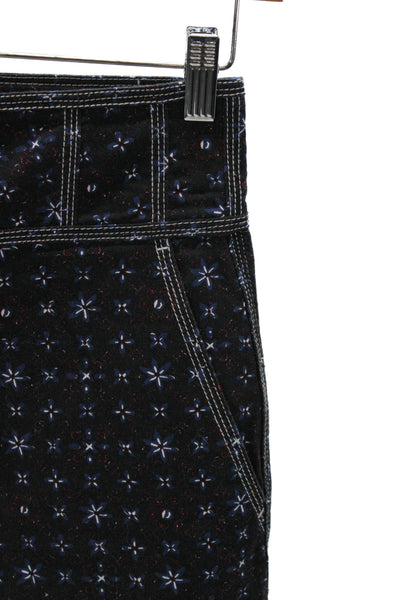 Ulla Johnson Women Cropped Floral Bohemian Cotton Pants Size 2