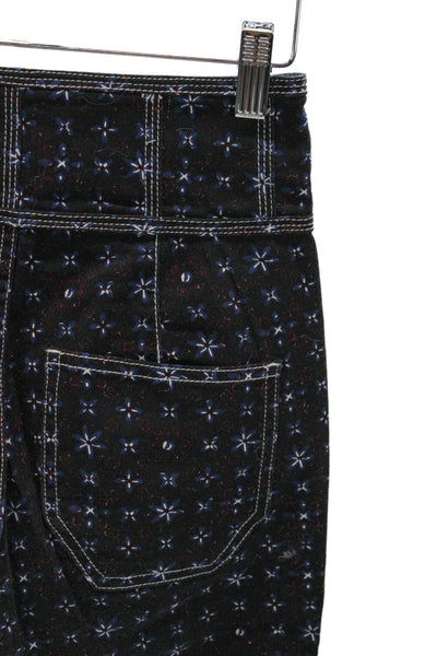Ulla Johnson Women Cropped Floral Bohemian Cotton Pants Size 2