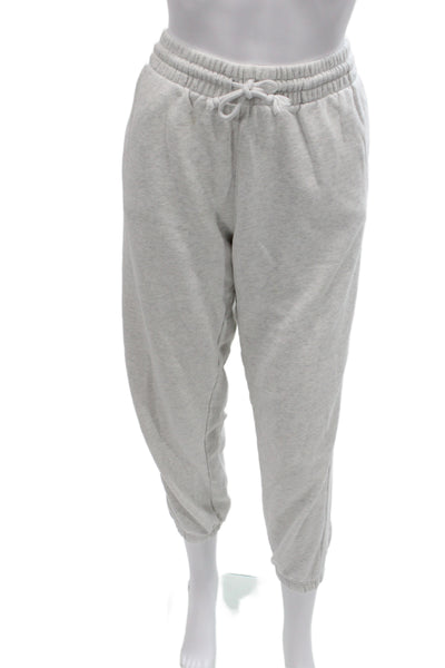 TNA Unisex Gray Jogger Sweatpants Drawstring 72% Cotton Size L
