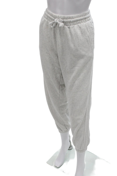 TNA Unisex Gray Jogger Sweatpants Drawstring 72% Cotton Size L