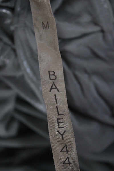 Bailey 44 Womens Gray Sheath Dress V Neck Knee Length Sleeveless Size M