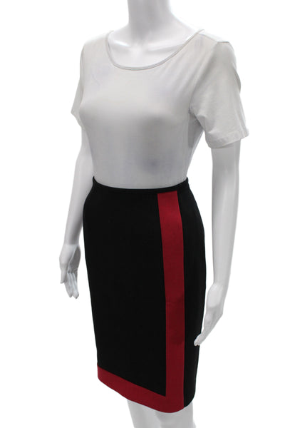 Tristan & Iseut Women Black Straight Pencil Skirt Size 8