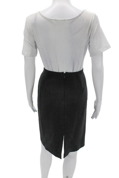 Tristan & Iseut Women Black Straight Pencil Skirt Size 8